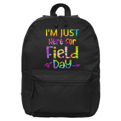 I'm Just Here For Field Day Colorful 16 in Basic Backpack