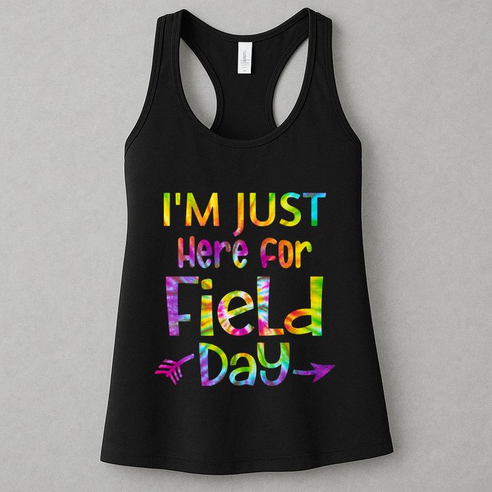I'm Just Here For Field Day Colorful Womens Tank Top
