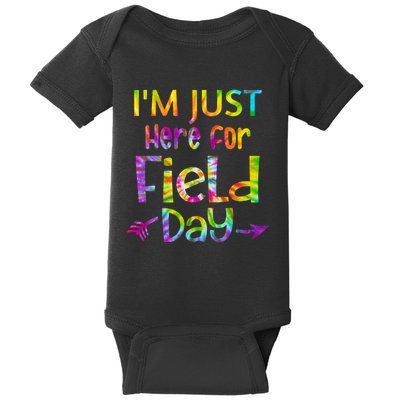 I'm Just Here For Field Day Colorful Baby Bodysuit