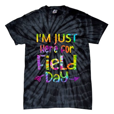 I'm Just Here For Field Day Colorful Tie-Dye T-Shirt