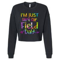 I'm Just Here For Field Day Colorful Cropped Pullover Crew