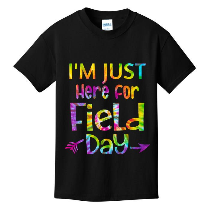 I'm Just Here For Field Day Colorful Kids T-Shirt