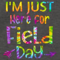 I'm Just Here For Field Day Colorful Vector Backpack