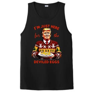 IM Just Here For The Deviled Eggs Funny Trump Christmas PosiCharge Competitor Tank