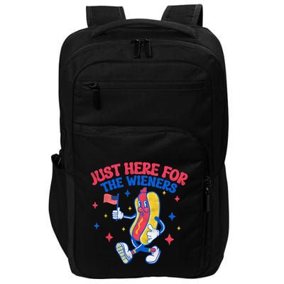 IM Just Here For The Wieners 4th Of July Hot Dog Gift Impact Tech Backpack