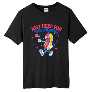 IM Just Here For The Wieners 4th Of July Hot Dog Gift Tall Fusion ChromaSoft Performance T-Shirt