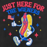 IM Just Here For The Wieners 4th Of July Hot Dog Gift 11oz C Handle Ceramic Mug
