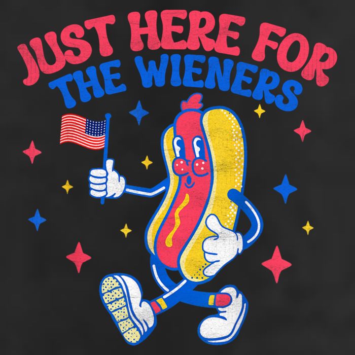 IM Just Here For The Wieners 4th Of July Hot Dog Gift 11oz C Handle Ceramic Mug