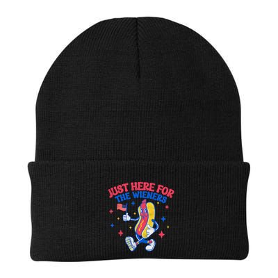 IM Just Here For The Wieners 4th Of July Hot Dog Gift Beanie