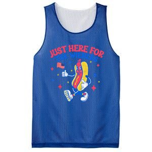 IM Just Here For The Wieners 4th Of July Hot Dog Gift Mesh Reversible Basketball Jersey Tank