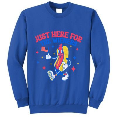 IM Just Here For The Wieners 4th Of July Hot Dog Gift Tall Sweatshirt