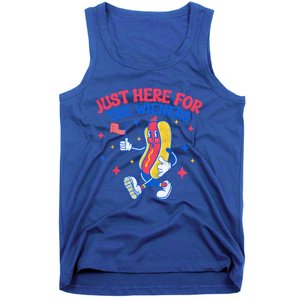 IM Just Here For The Wieners 4th Of July Hot Dog Gift Tank Top