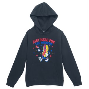 IM Just Here For The Wieners 4th Of July Hot Dog Gift Urban Pullover Hoodie