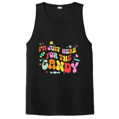 I'm Just Here For The Candy Halloween Cute Lollipop Sweets PosiCharge Competitor Tank