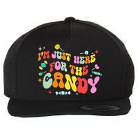 I'm Just Here For The Candy Halloween Cute Lollipop Sweets Wool Snapback Cap