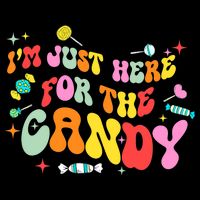 I'm Just Here For The Candy Halloween Cute Lollipop Sweets Wool Snapback Cap