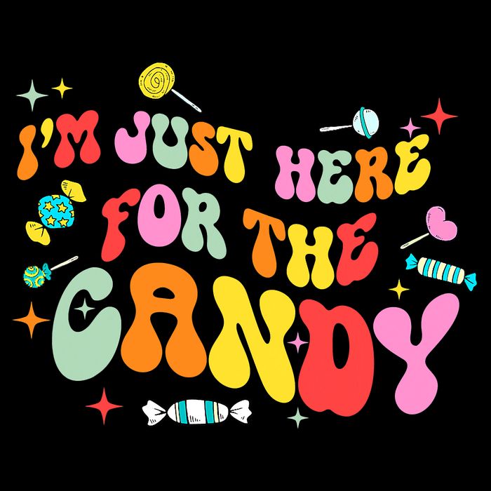 I'm Just Here For The Candy Halloween Cute Lollipop Sweets Wool Snapback Cap