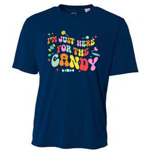 I'm Just Here For The Candy Halloween Cute Lollipop Sweets Cooling Performance Crew T-Shirt