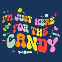 I'm Just Here For The Candy Halloween Cute Lollipop Sweets Drawstring Bag