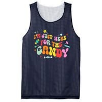 I'm Just Here For The Candy Halloween Cute Lollipop Sweets Mesh Reversible Basketball Jersey Tank