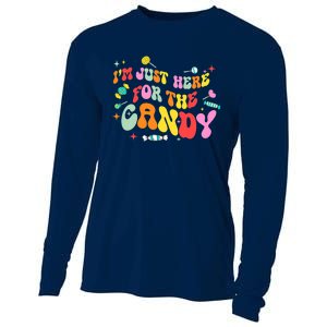 I'm Just Here For The Candy Halloween Cute Lollipop Sweets Cooling Performance Long Sleeve Crew