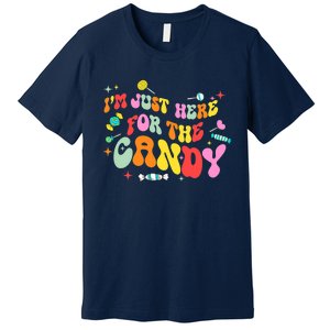 I'm Just Here For The Candy Halloween Cute Lollipop Sweets Premium T-Shirt