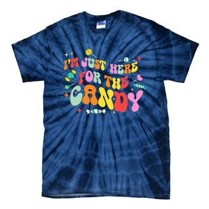 I'm Just Here For The Candy Halloween Cute Lollipop Sweets Tie-Dye T-Shirt