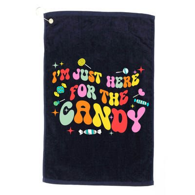 I'm Just Here For The Candy Halloween Cute Lollipop Sweets Golf Towel