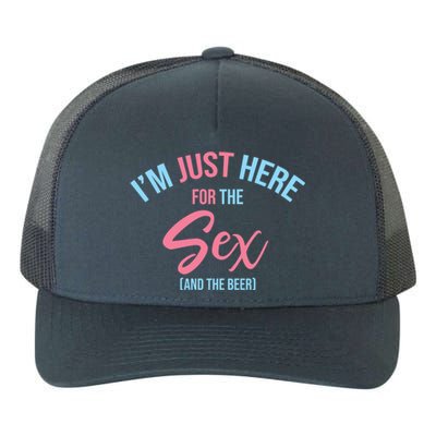 I'm Just Here For The Sex Gender Reveal Keeper Of The Gender Cool Gift Yupoong Adult 5-Panel Trucker Hat