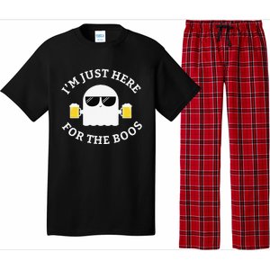 Im Just Here For The Boos Funny Halloween Beer Pajama Set