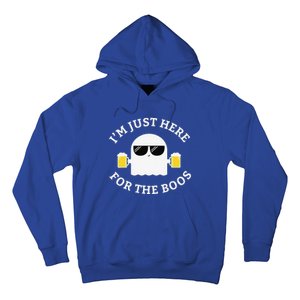 Im Just Here For The Boos Funny Halloween Beer Hoodie