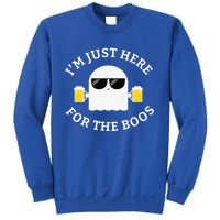 Im Just Here For The Boos Funny Halloween Beer Sweatshirt