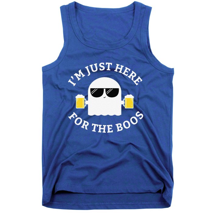 Im Just Here For The Boos Funny Halloween Beer Tank Top