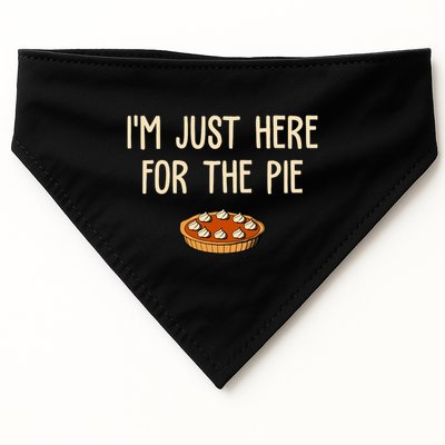 Im Just Here For The Pie Funny Holiday USA-Made Doggie Bandana