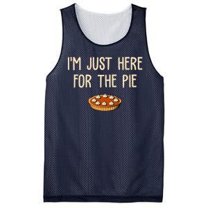 Im Just Here For The Pie Funny Holiday Mesh Reversible Basketball Jersey Tank