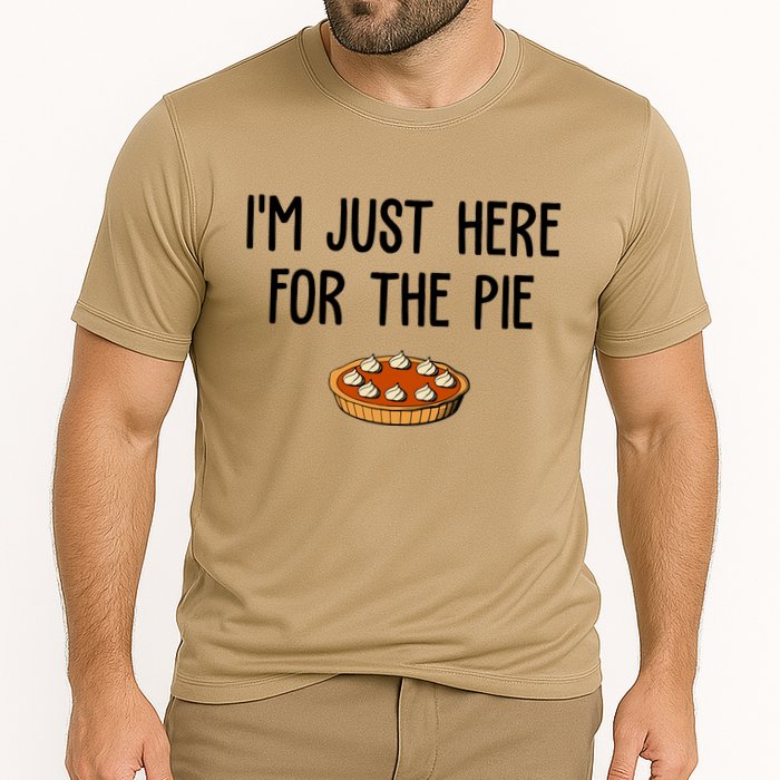 Im Just Here For The Pie Funny Holiday Cooling Performance Crew T-Shirt