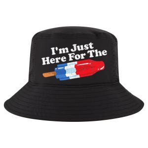 Im Just Here For The Popsicle Funny Bomb Retro 80s Pop Gift Cool Comfort Performance Bucket Hat