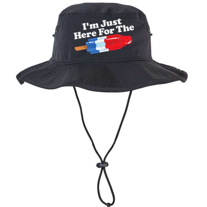 Im Just Here For The Popsicle Funny Bomb Retro 80s Pop Gift Legacy Cool Fit Booney Bucket Hat