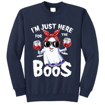 Im Just Here For The Boos Halloween Wo Ghost Cute Funny Sweatshirt