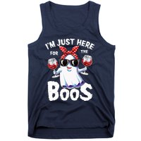 Im Just Here For The Boos Halloween Wo Ghost Cute Funny Tank Top