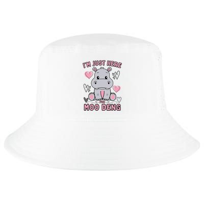IM Just Here For Moo Deng Cool Comfort Performance Bucket Hat