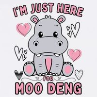 IM Just Here For Moo Deng Cool Comfort Performance Bucket Hat