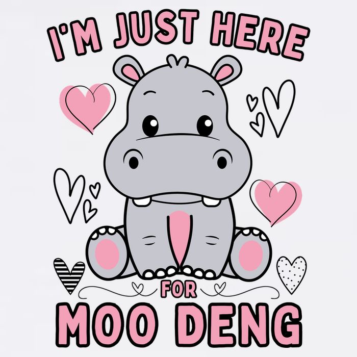 IM Just Here For Moo Deng Cool Comfort Performance Bucket Hat