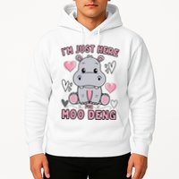 IM Just Here For Moo Deng Hoodie