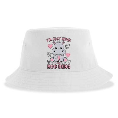 IM Just Here For Moo Deng Sustainable Bucket Hat
