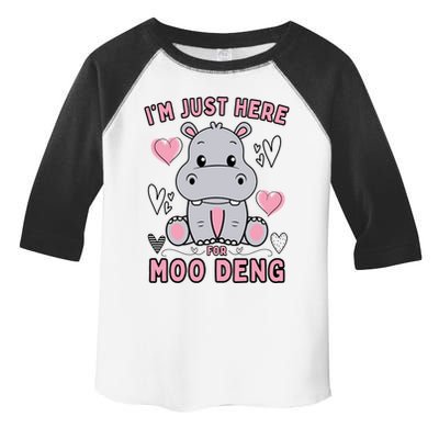 IM Just Here For Moo Deng Toddler Fine Jersey T-Shirt