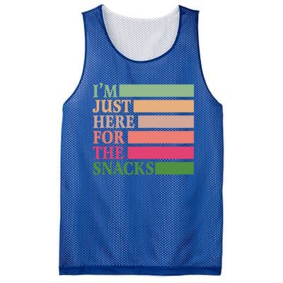 IM Just Here For The Snacks Vintage Funny Food Gift Mesh Reversible Basketball Jersey Tank