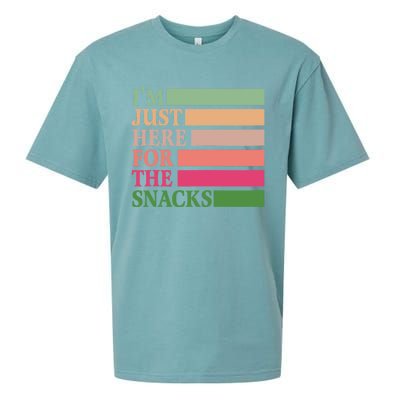 IM Just Here For The Snacks Vintage Funny Food Gift Sueded Cloud Jersey T-Shirt