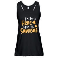 I'm Just Here For The Samosas Desi Bollywood Funny Memes Ladies Essential Flowy Tank