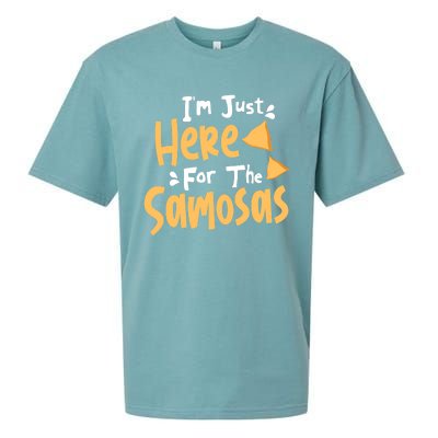 I'm Just Here For The Samosas Desi Bollywood Funny Memes Sueded Cloud Jersey T-Shirt